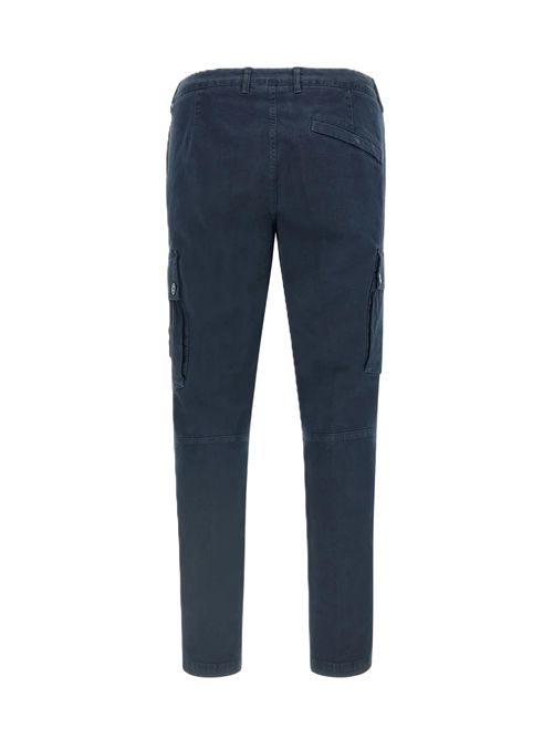 Pantalone cargo vestibilità slim con tasche con zip Stone Island | L2S15 3100034 S00L1V0120 NAVY BLUE